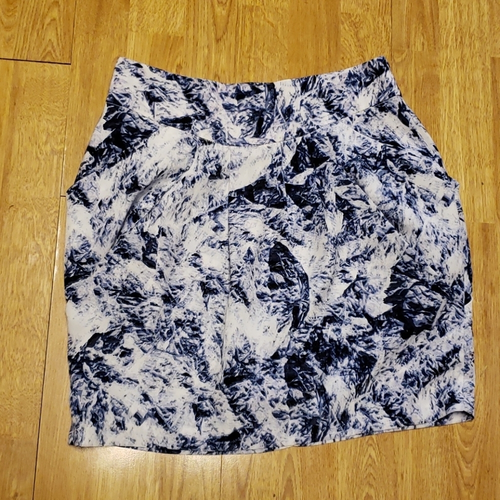 Minkpink cowl mini skirt tie dye pattern sz Sm